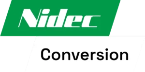 Nidec Conversion white and green logo